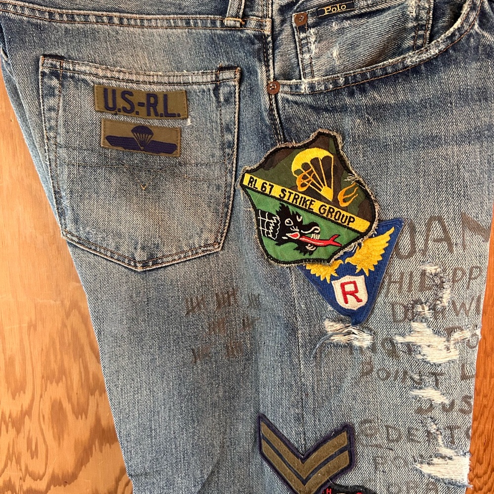 Polo by Ralph Lauren Patched Blue Jeans
